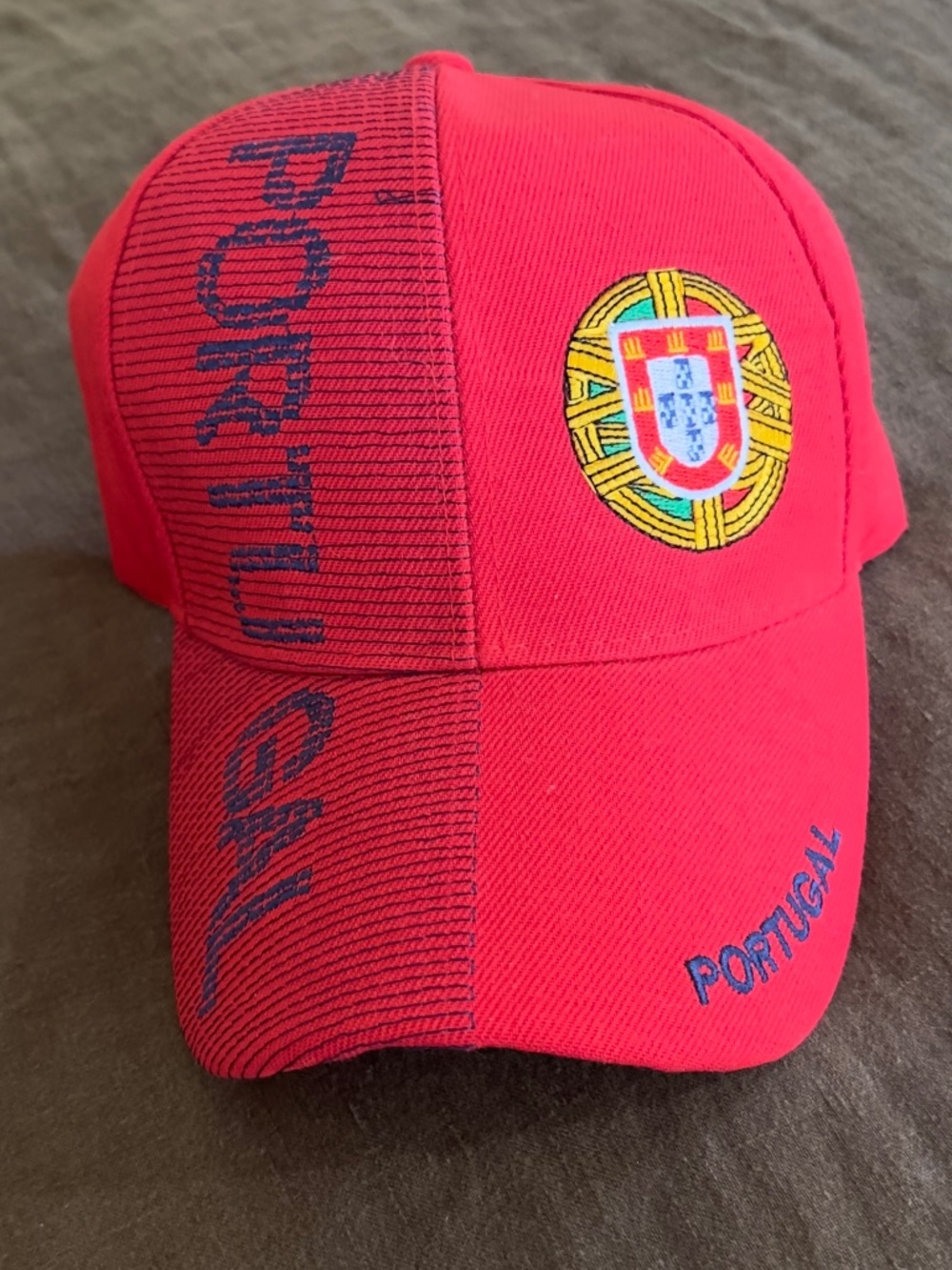 FIFA World Cup Red Portugal Embroidered Baseball Fan Hat Cap Unisex Adjustable